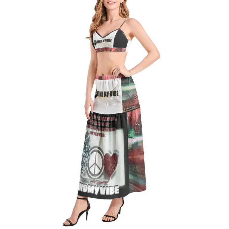CUSTOM HIGH SLIT SKIRT SET